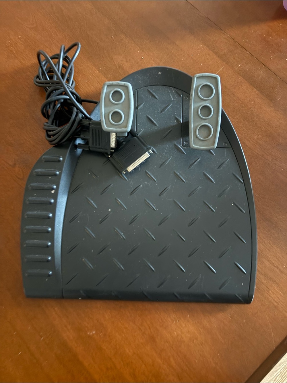 Amazon Black PC Game Foot Pedal Controller with Gray Buttons